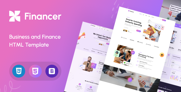 Financer - Business and Finance HTML Template