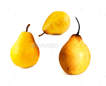 Ripe yellow pears