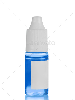 tube with blue liquid