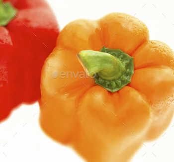 Red and yellow sweet pepper