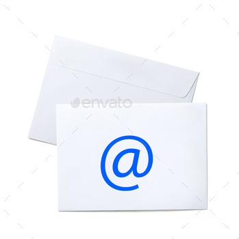 envelope with e-mail sign