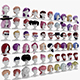 60 Hairstyles - 3DOcean Item for Sale