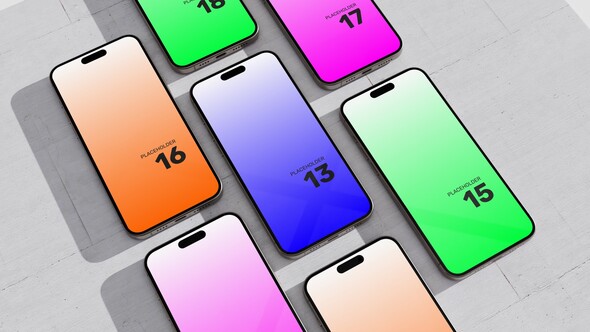 Phone 15 Titan - App 3D Mockup | 4k