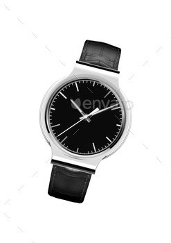 Men's mechanical watch isolated on white