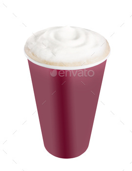 Plastic coffee cup templates