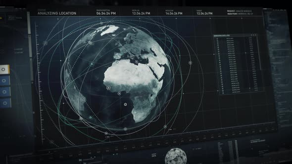 Spy Connects To Futuristic Space Satellite For Analysis Of Mission Location alt