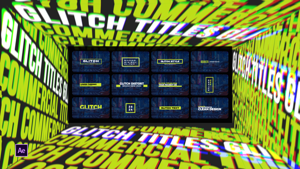 Glitch Commercial Titles | After Effects