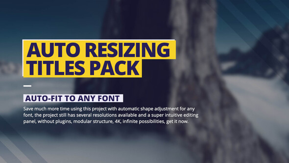 Auto Resizing - Titles Pack