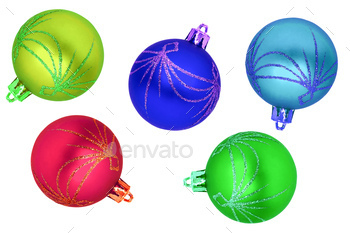 Christmas multicolor balls