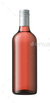 isolated wine bottle