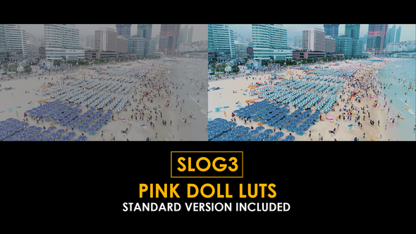Slog3 Pink Doll and Standard LUTs
