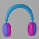 Cartoon Headphone 3D model - 3DOcean Item for Sale