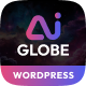 AI Globe - Artificial Intelligence Startup & Technology WordPress Theme - ThemeForest Item for Sale
