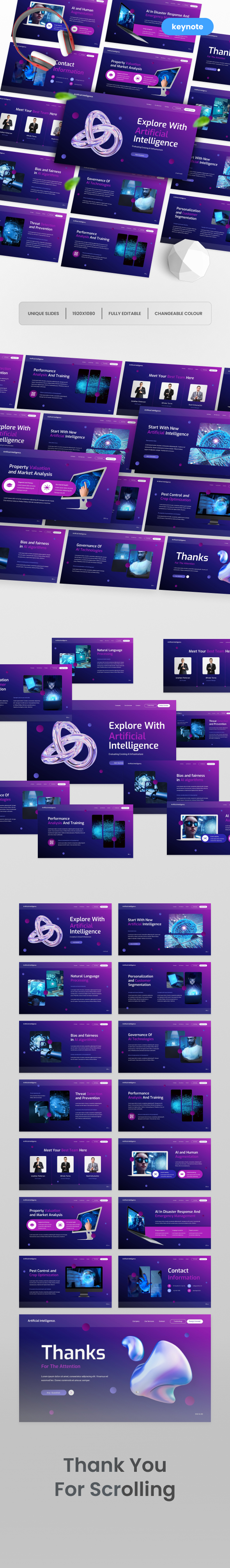 Modern Artificial Intelligence Keynote Template