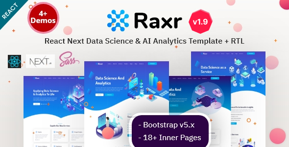 Raxr - React Nextjs Data Science & AI Analytics Template