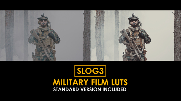 Slog3 Military FIlm and Standard Color LUTs