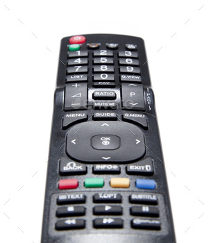 remote control isolated on white