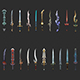 Fantasy Sword Collection Pack 05 - 3DOcean Item for Sale