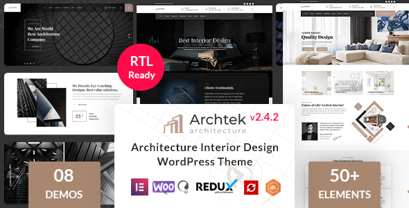 Archtek -  Architecture Interior Design WordPress Theme