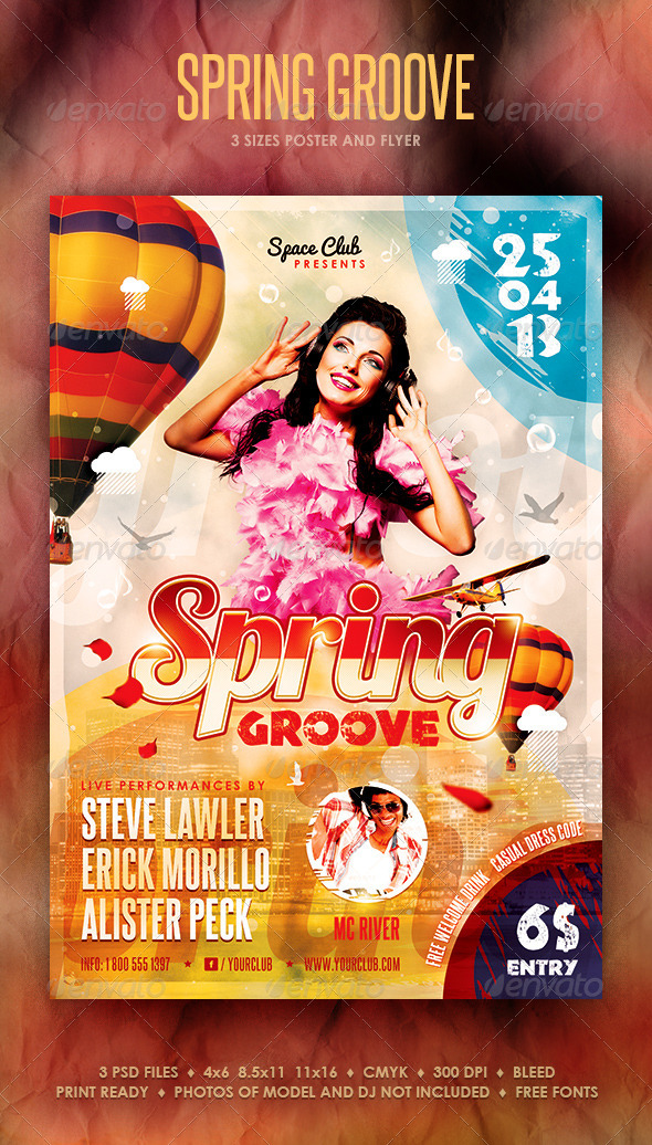Spring Groove Poster and Flyer