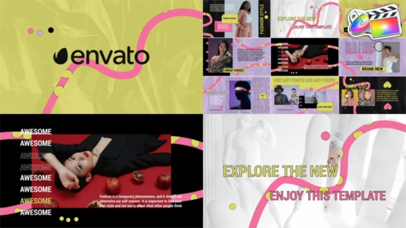 Colorful Stylish Slides for FCPX alt