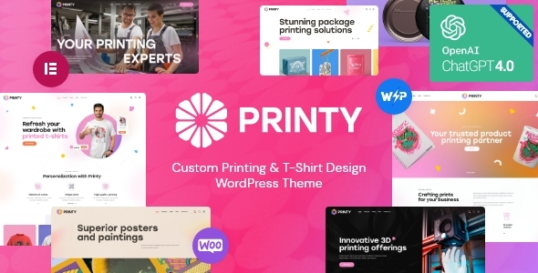 Printy — Custom Printing & T-Shirt DesignTheme