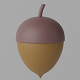 Cartoon Acorn 3D model - 3DOcean Item for Sale