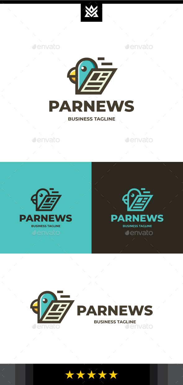 Parrot News Logo Template