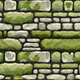 Hand painted mossy stone wall tile texture - 3DOcean Item for Sale