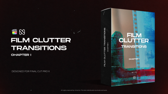Film Clutter Transitions for Final Cut Pro X alt