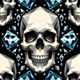 2D Skeletion Skull pattern tile texture - 3DOcean Item for Sale