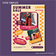 Retro Summer Sale Flyer Design - GraphicRiver Item for Sale