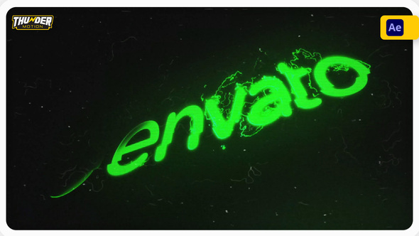 Sci-Fi Retro Glitch Logo Reveal alt