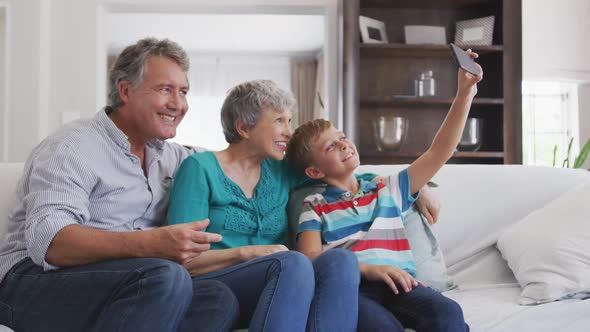 Grandparents and grandson spending time together