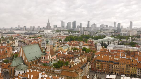 Aerial View of Warsaw