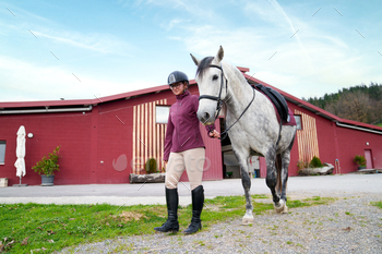 Equestrian Lifestyle - Casual Walk with Horse