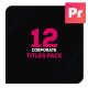 Corporate Titles Pack - VideoHive Item for Sale