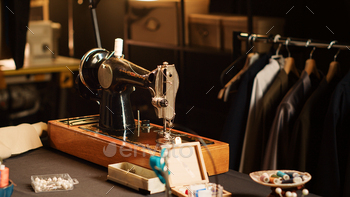 Fashion atelier sewing machine and tools
