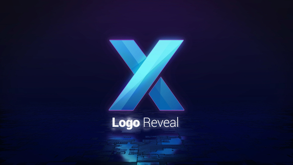 Glitch Logo Reveal