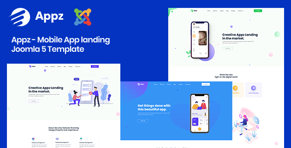 Appz - Joomla 5 Mobile App landing Template