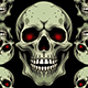 2D Skeletion Zombie Skull pattern tile texture - 3DOcean Item for Sale