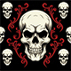 2D Skeletion Skull pattern tile texture - 3DOcean Item for Sale