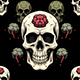 2D Skeletion Zombie Skull pattern tile texture - 3DOcean Item for Sale