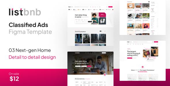 ListBnb - Classified Ad Figma Template