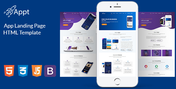 Appt - App Landing HTML5 Template