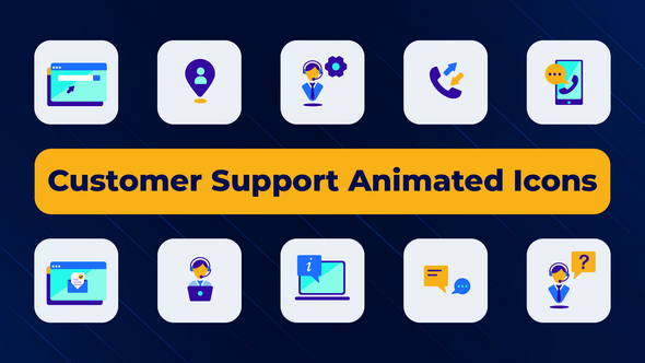 Customer Support Animated Icons