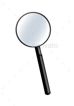 Illustration of a magnifying glass