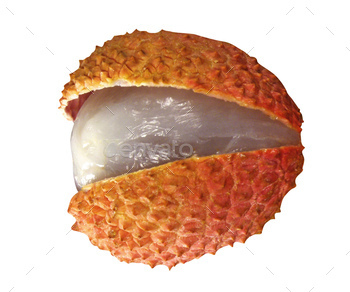 lychee isolated on white