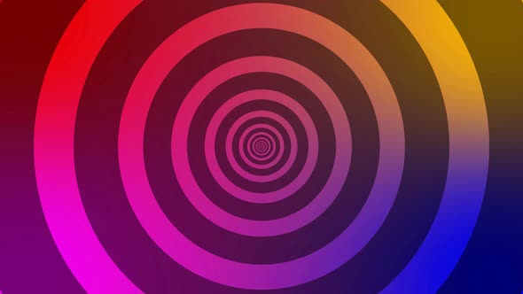 4 Color Gradient Abstract Shape Circle zoom in animated