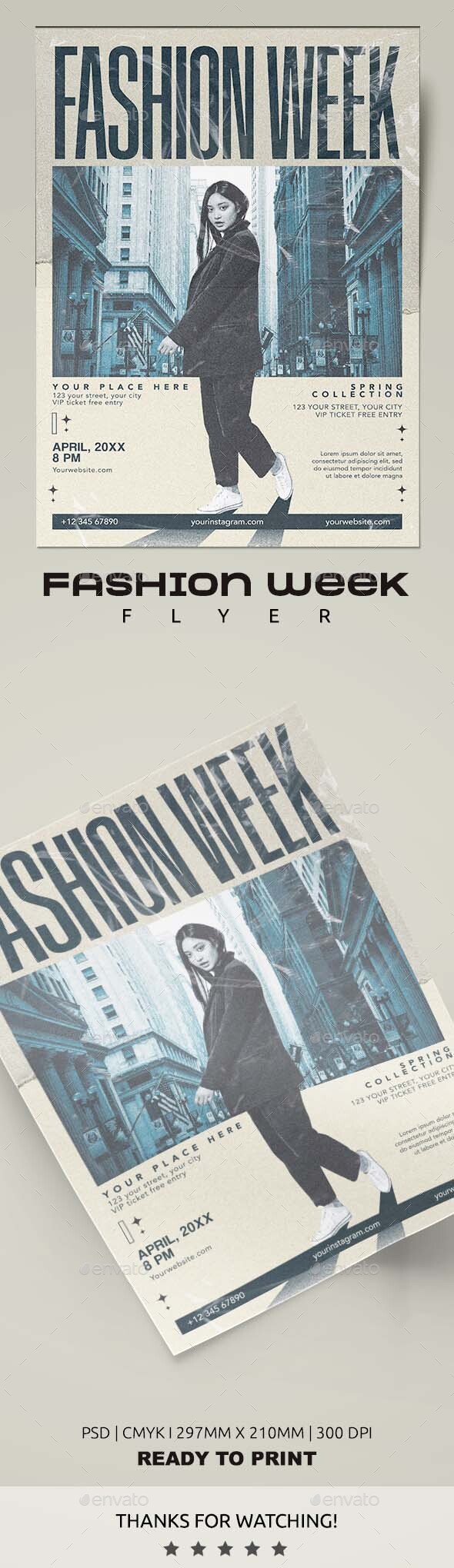 Fashion Week Show Flyer